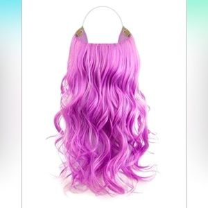 "HIDDEN HALO" CURLY - 18" HEAT-FRIENDLY SYNTHETIC EXTENSIONS (Purple Orchid)
